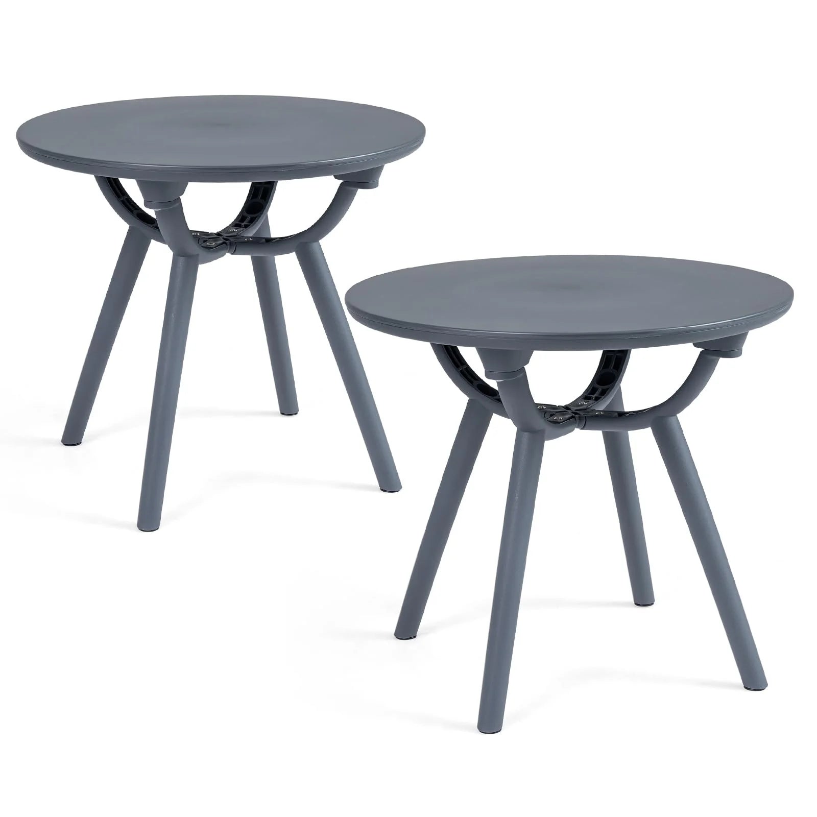 Tangkula Outdoor 20" Round Patio Bistro Table (1/2 Pack)